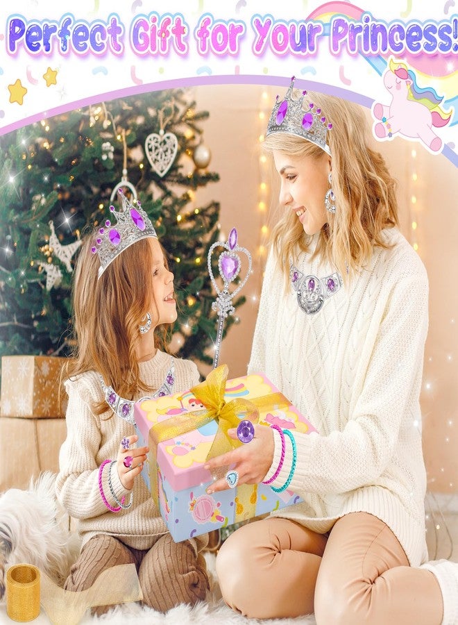 Tagitary Plush Unicorn Toys with Glowing Horns, Walking Pony Realistic Interactive Stuffed Unicorn with Kids Dress Up & Pretend Jewelry Toys,Christmas Birthday Gift Party Favors for Kids Toddlers - Image 5